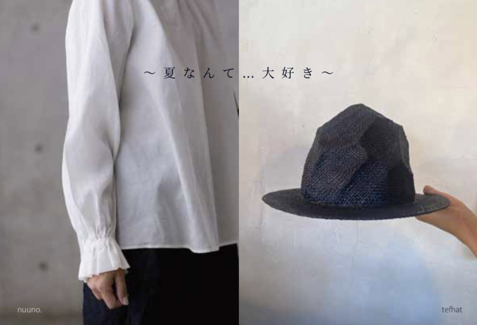 nuuno.  の洋服とtefhatの帽子展